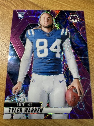 2025 Panini Mosaic Rookie Variations Tyler Warren #281 Purple Scope Prizm (RC)