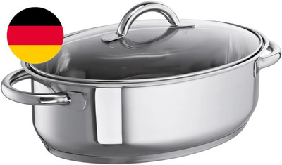 Schulte-Ufer 6768-30 Sicht-Bräter, 30 Cm, 5,00 L Induktion, Silber