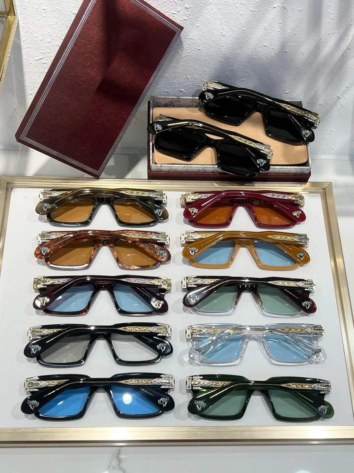 JMM квадратный личности ретро бирюзовый ручной работы роскошь мужчин + женщин солнцезащитные очки - Изображение 2 из 4