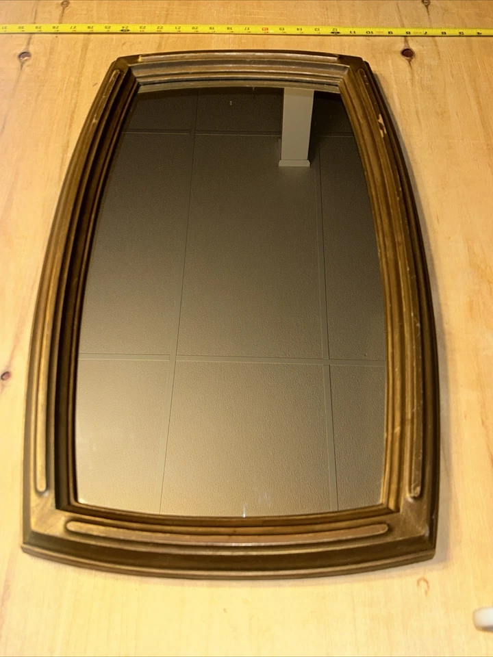VTG MCM Syroco Style Gold Ornate Vanity LG Decor Mirror Hollywood Regency 17x27” - Image 4 of 4