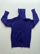 Women s Turtleneck Sweater S/M Purple Long Sleeve Ribbed Knit Relaxed Fit