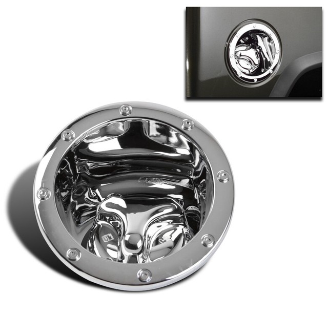 20032009 HUMMER H2 FUEL DOOR BEZEL CAP GAS TANK COVER MOULDING TRIM