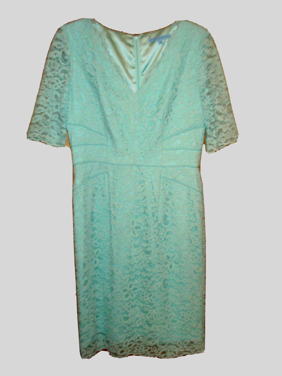 Antonio Melani Lace Cocktail Dress Turquoise Size 6 | eBay