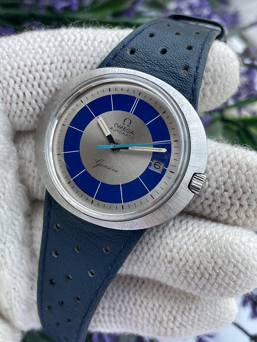 Omega Dynamic Automatic Geneve Cal.565 Blue Dial Mens Swiss Made