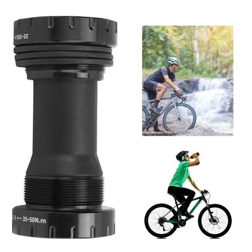 BLACK 1.37x24T Road Bicycles Mountain Bikes 68‑73mm BB Bottom Brackets ZO - Picture 7 of 22