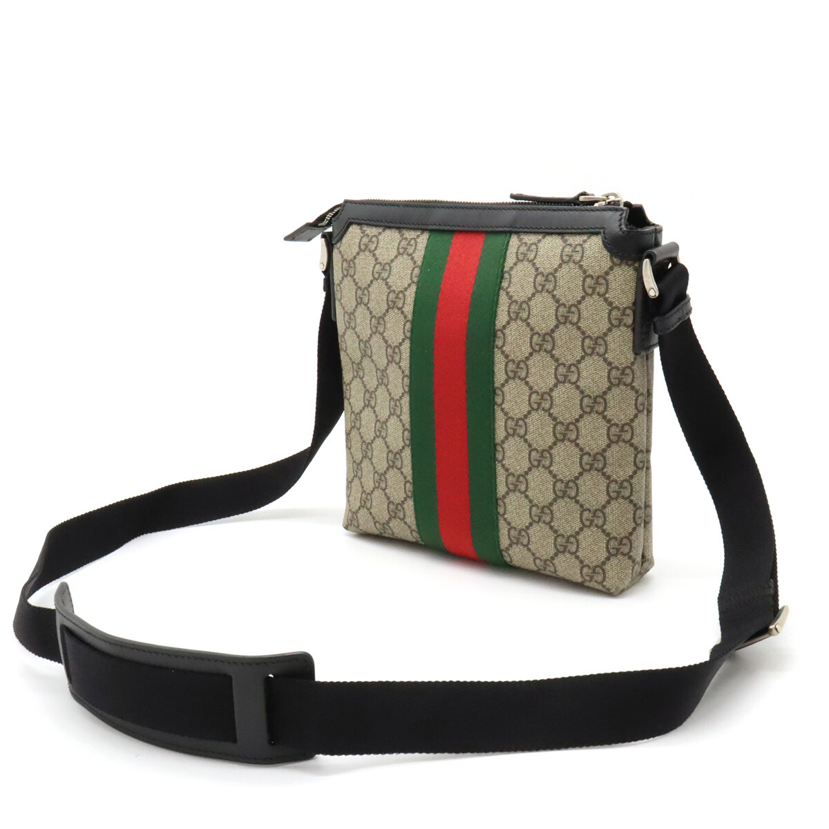 【安心の関税込】GUCCI・GG Supreme レザー ショルダーバッグ GUCCI Messenger Bag Shoulder Sherry Line GG Supreme Web