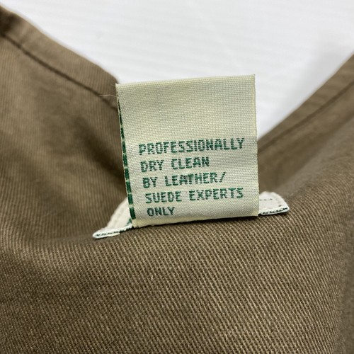Northwest Express Suede Striped Brown Vest Medium Outdoor Retro Nature Vintage - Picture 6 of 6