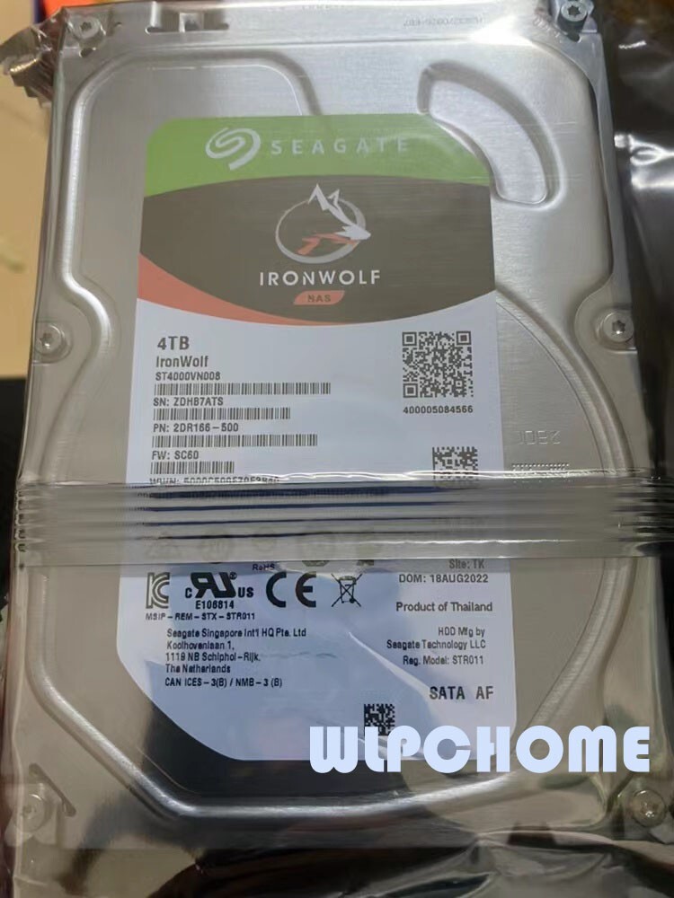 Seagate IronWolf 4TB ST4000VN008 NAS 64MB 6Gb/s SATA 3.5