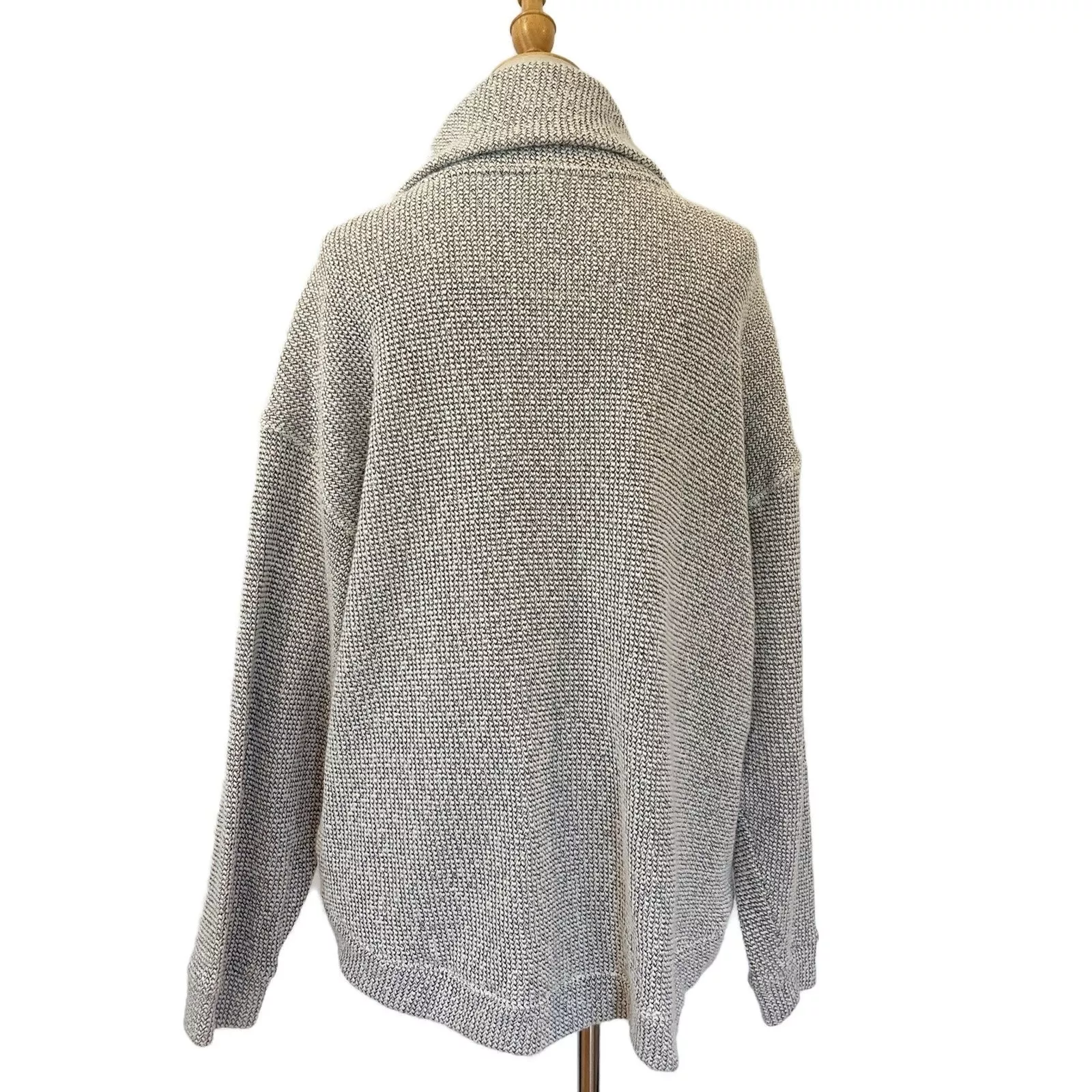 sweaty-betty restful boucle knit pullover 1/2 zip nubby lily cowl sweater