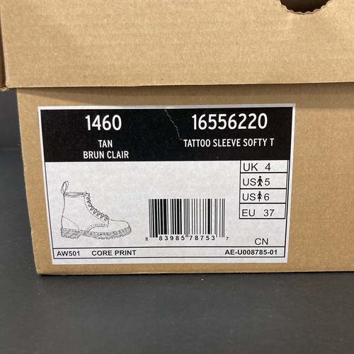 Dr Martens 1460 Manga Tatuaje Suave T Koi Cuero Botines AirWair DMs Reino Unido 4 - Imagen 23 de 24