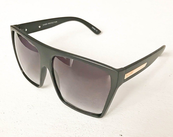 RARE Huge Oversized Square Flat Top Square XXL Big Diva Shades Sunglasses 8818 L image 6