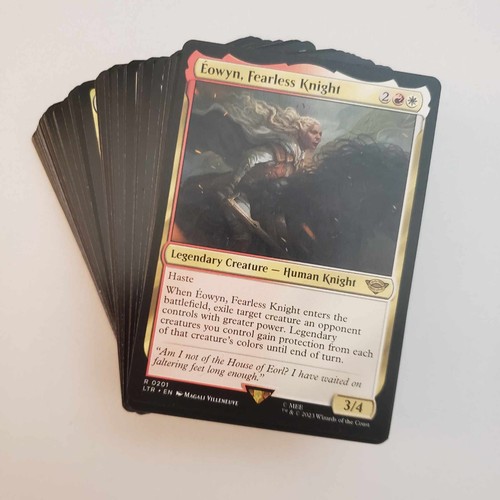 mtg-lord-of-the-rings-commander-edh-eowyn-fearless-knight-deck-ebay