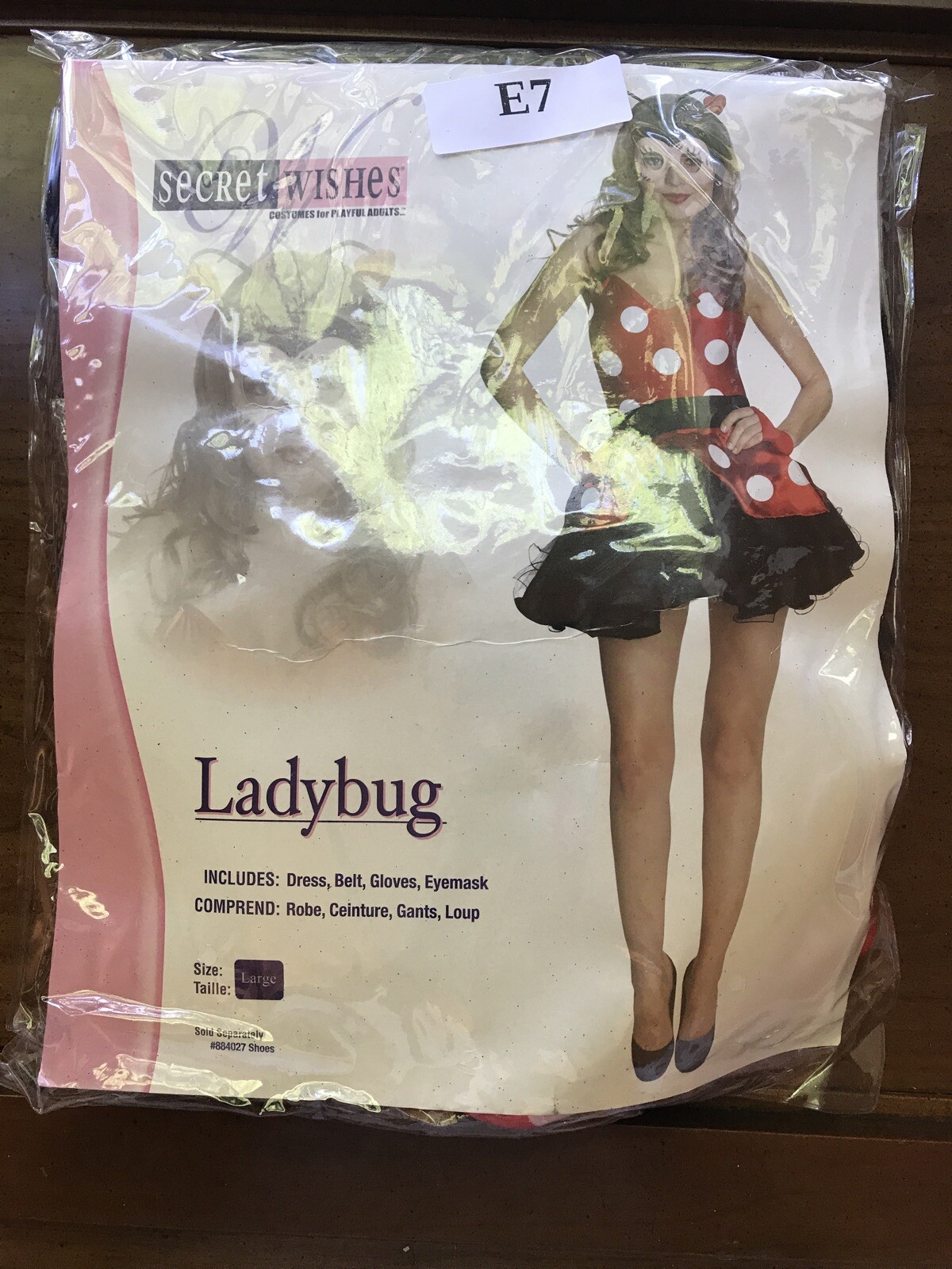 Secret Wishes Ladybug Costume Adult Size Large Dress … Gem