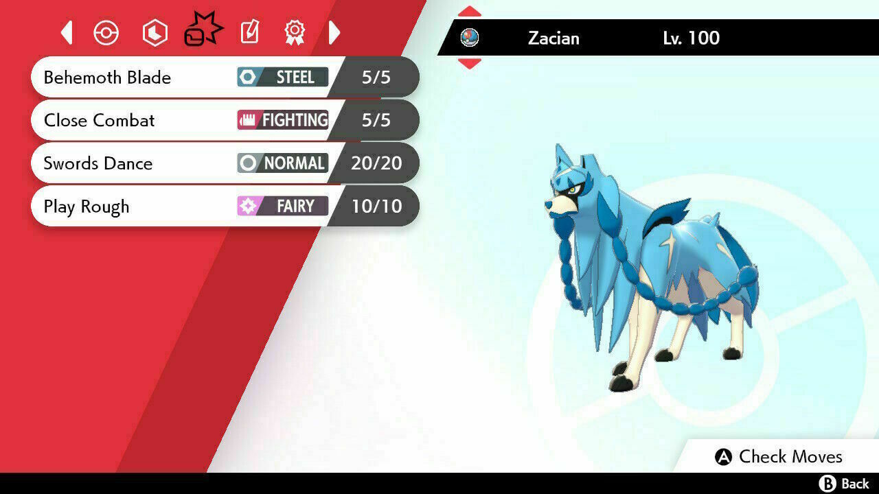 Pokemon Sword & Shield / Event Shiny Legendary Zacian 