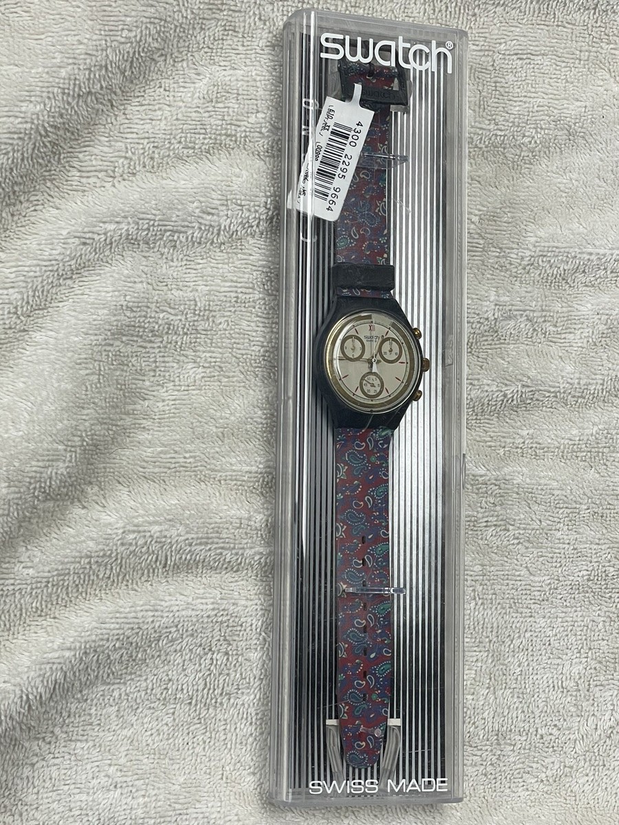 Swatch Watch Chrono SCB108 Award, New In Box 1992 | eBay