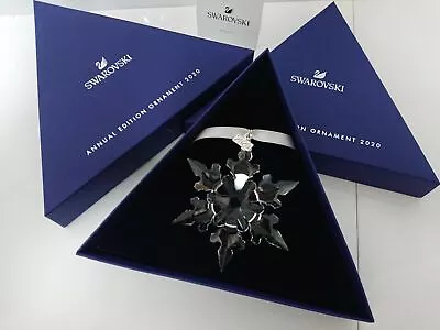 5511041 SWAROVSKI Crystal 2020 Annual Snowflake Christmas Ornament IN Box US