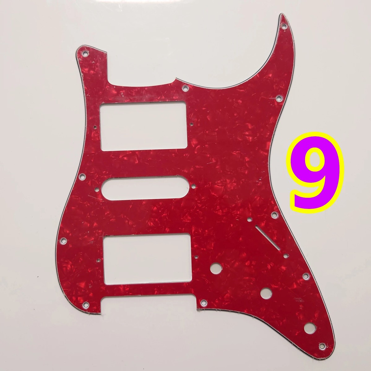 PICKGUARD ST PRECABLATO Con Alnico 5 Pickup Nero 3 Strati Per - Foto 9