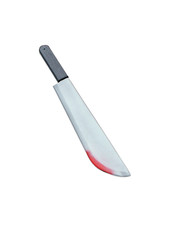 Machete Large Blood Splatter Halloween Knife Weapon Fancy Dress Accessory