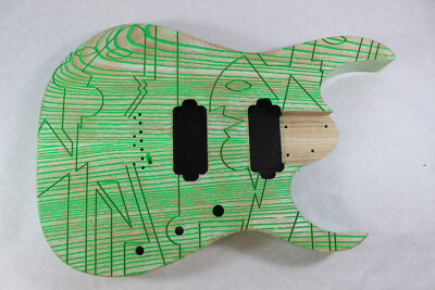 Engraved Faces Ash 7 String Body fits Ibanez(tm) RG JPM necks J1523