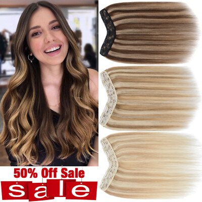100% One Piece Piece Real Remy Human Hair Extensions V-Shaped Russian 5 Clips