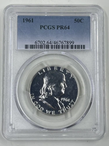 1961 50C PCGS PR64 Franklin Half Dollar