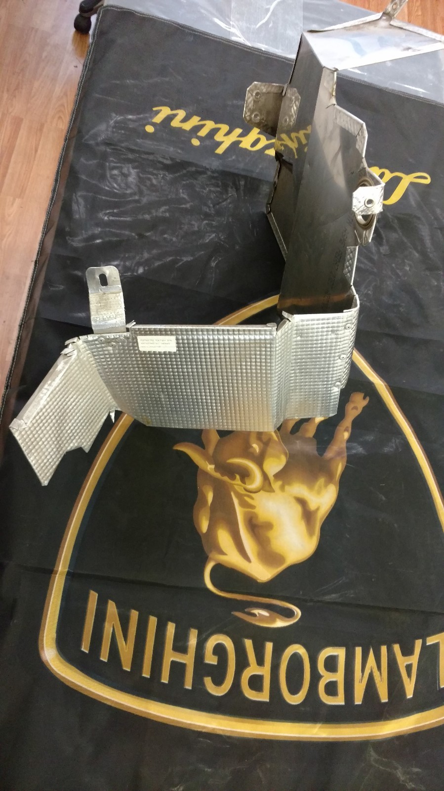 LAMBORGHINI GALLARDO SPYDER LEFT SIDE HEAT SHIELD COVER PANEL OEM 407201783