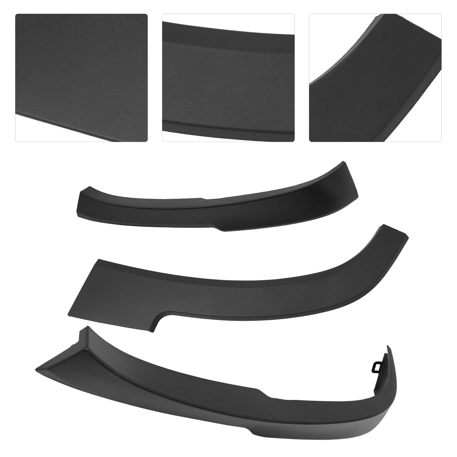 3xRear Right Side Wheel Opening Molding Fender Flare For Jeep Cherokee 2013-2018