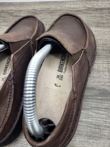 Birkenstock Men's Duma Brown Leather Comfort Shoes Loafers Size 38 SlipOn 5.5 US - Picture 6 of 9