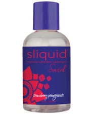 Sliquid Water-Based Naturals Swirl Lubricant Strawberry Pomegranate 4.2 Oz