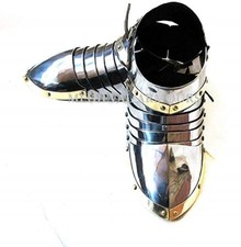 Medieval Warrior German Gothic Sabatons Body Armor Shoes Silver