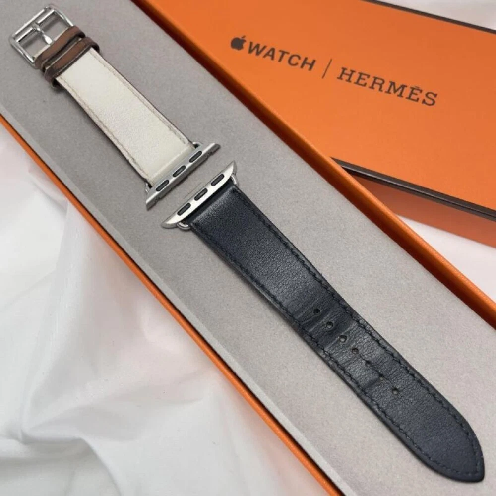 Apple Watch Hermes Leather Band only 38 40 41mm Indigo Used Japan Single Tour