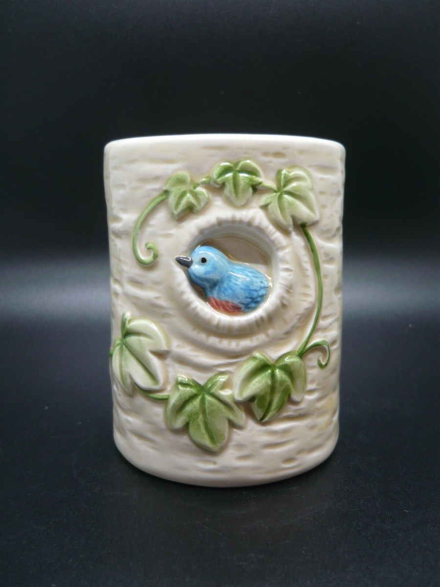 Vintage Judith Ann Griffith Bluebird in Tree Ceramic Cup Otagiri