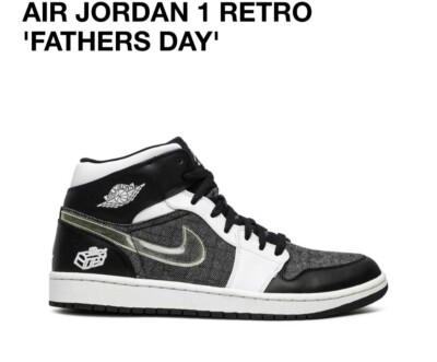 スニーカー NIKE Air Jordan 1 Retro Fathers Day Black White 2008 Size 12 - Jordan 1 Retro Fathers Day 2008 | eBay