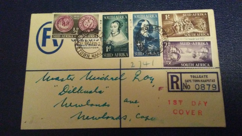 South Africa Misc. Used 1952 Van Riebeeck Festival First Day Covers  - Image 2 of 4
