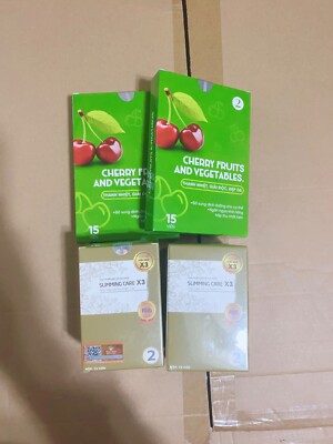 2 x Slimming Care x 3 (type 2/15pills) + 2 Free Cherry Fruit And Vegetable Detox
