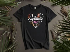 Disney Im A Cataholic Vintage Cat Hoodie Tshirt Men Women Unisex AD409