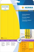 Ordneretiketten A4 Gelb 38X297 Mm Papier Matt Blickdicht 100 St.