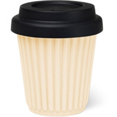 BYO Silicone Reusable Travel Coffee Cup Mug 230ml / 8 Oz in Lemon + Black |  eBay