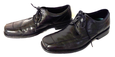 Clarks Collection Mens Black Leather Bicycle Toe Oxford Dress Shoes Size 15 M Clarks Men main image 2