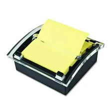 Post-it Clear Top Pop-up Note Dispenser for 3 x 3 Self-Stick Notes Black/Clear