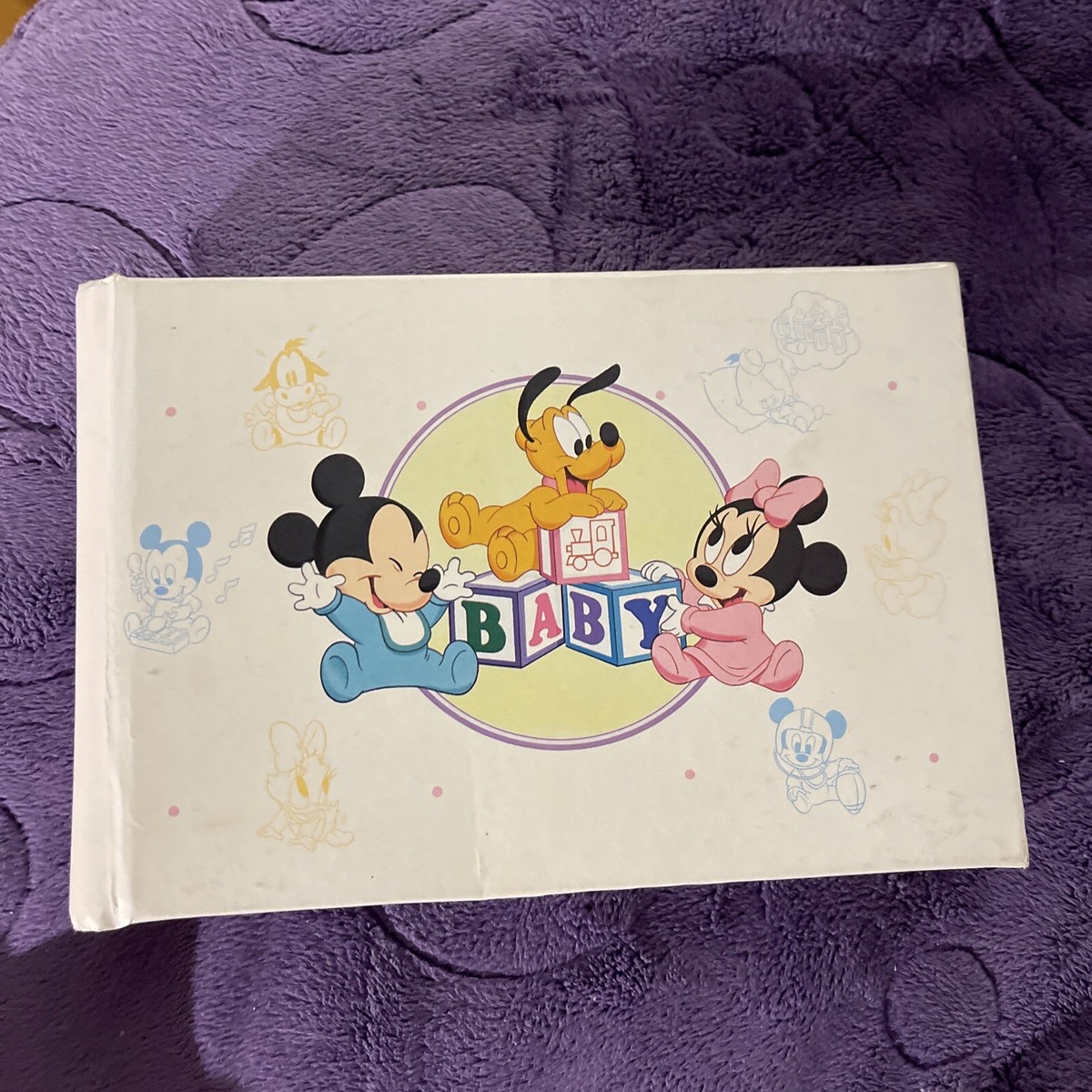 Vintage 90s Disney Memories Baby Photo Album Mickey Minnie