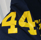 Vintage MICHIGAN WOLVERINES # 44 Football Jersey NCAA Sand Knit sz adult small  — photo 3