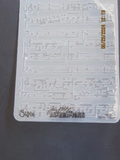 Tim Holtz Alterations Sizzix Sheet Music Embossing Folder