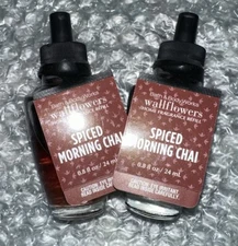 Bath and Body Works Home Fragrance WALLFLOWERS REFILL Spiced Morning Chai NEW!