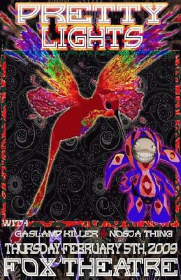 PRETTY LIGHTS BOULDER FOX 2009 CONCERT POSTER | eBay