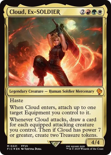 MTG Cloud, Midgar Mercenary non foil M 0010 Final Fantasy Japanese