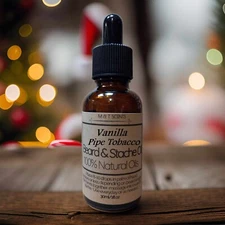 Vanilla Pipe Tobacco Beard Oil 1oz, Handcrafted, Natural & Organic