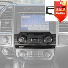 Console Center Volume Adjustment Button Cover Trim For Ford F150 15+ Wood Grain