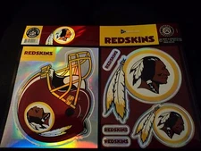 NFL Washington Redskins football decal sticker sheet die cut 