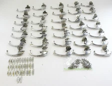 (35) Amerock Car Door Cabinet Handle Push Button Chrome MCM Reclaimed Pull